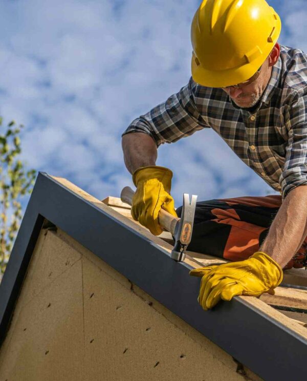 Caucasian Professional Roof Contractor